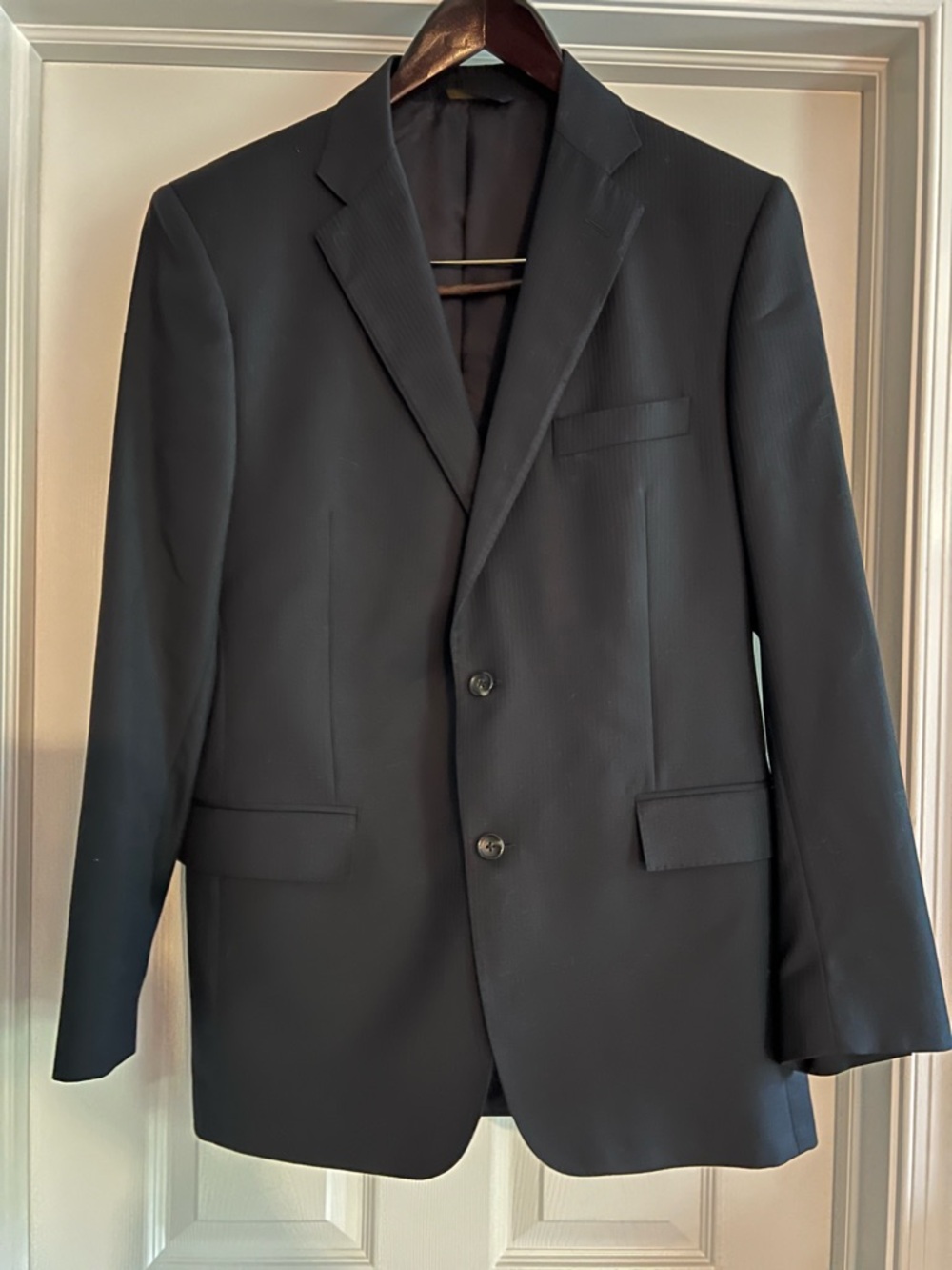 1818 Brooks Bros. Classic Black Suit. IncludesTwo Button Jacket and Pants